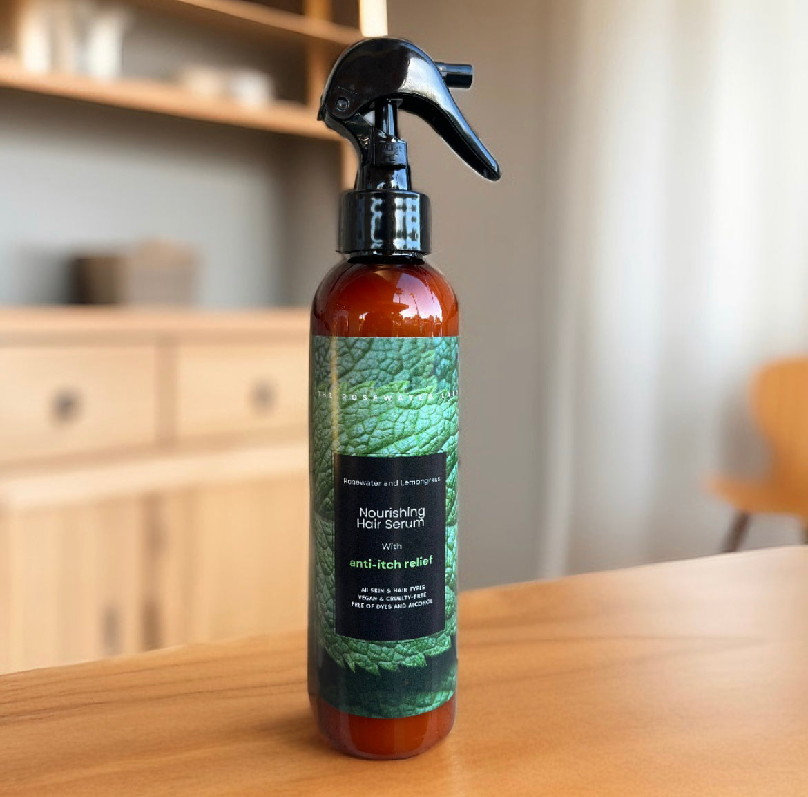 Rosewater and Lemongrass Anti-Itch Relief Serum w/ Tea tree