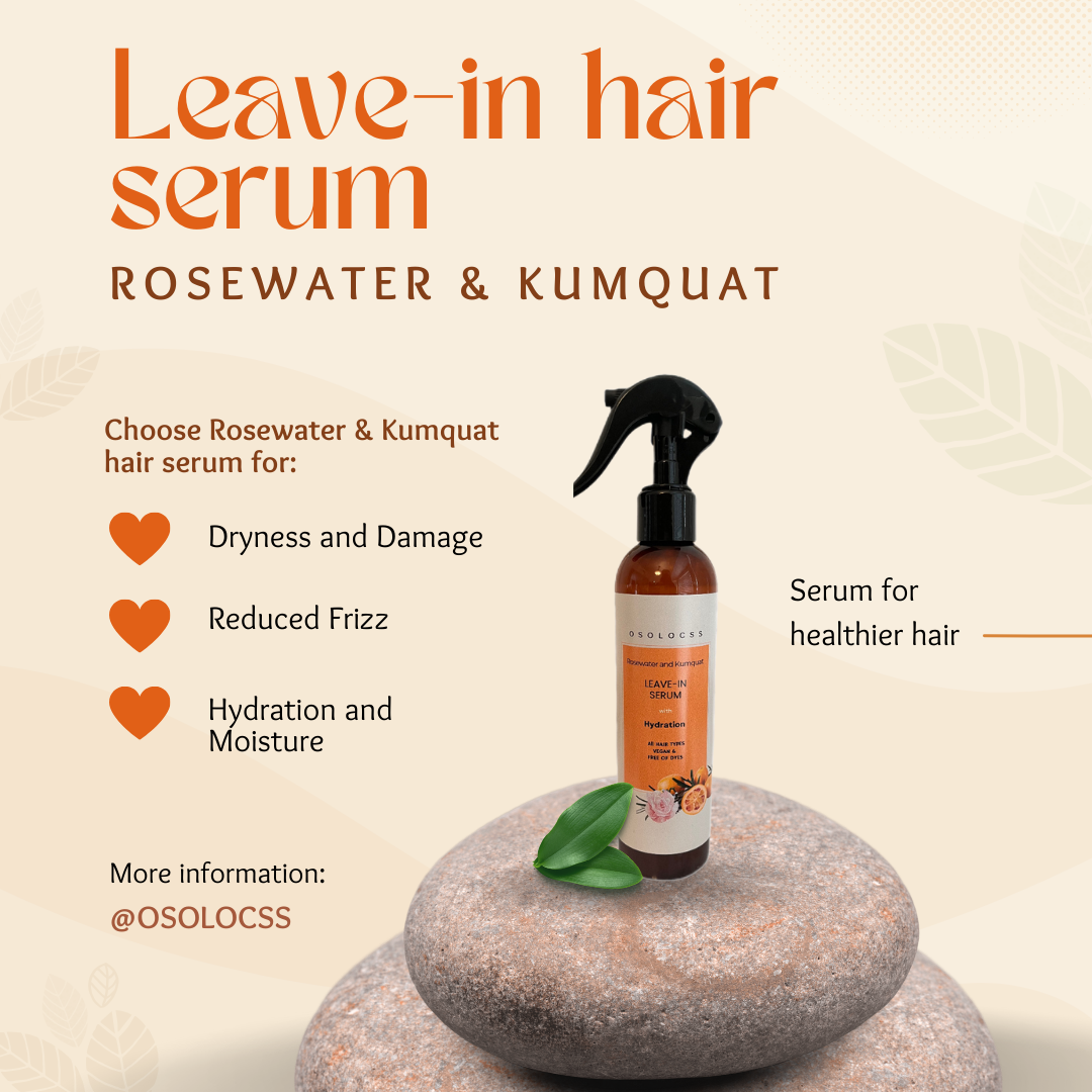 Rosewater & Kumquat Leave-In Hair Serum