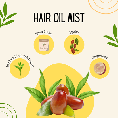 Nourishing Tea Tree & Jojoba Hair Oil Mist