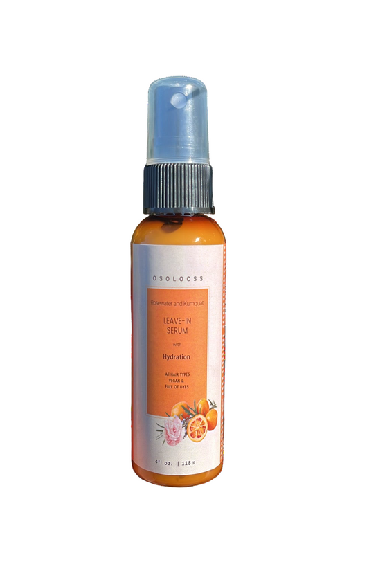 Travel Size Rosewater & Kumquat Leave-In Hair Serum