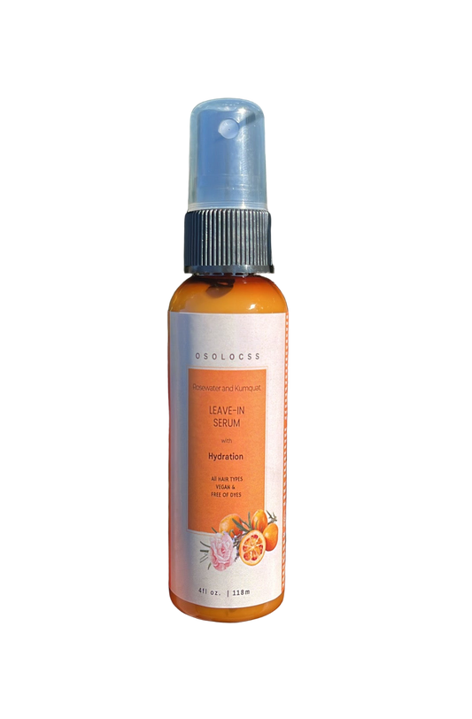 Travel Size Rosewater & Kumquat Leave-In Hair Serum