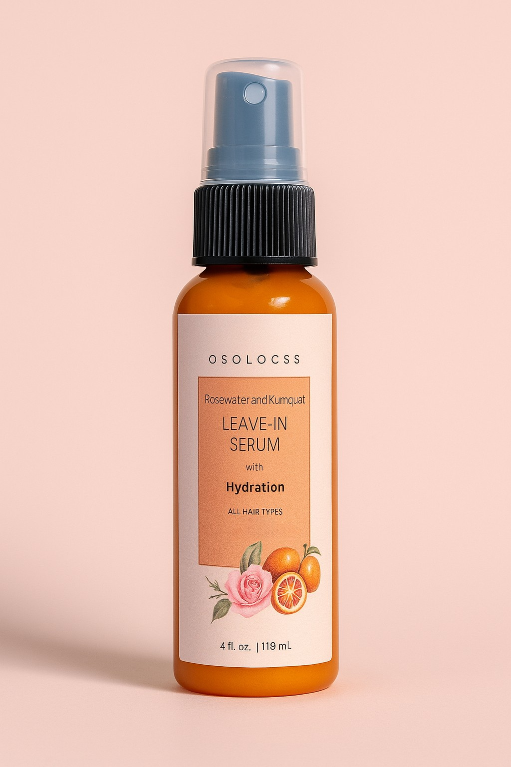 Travel Size Rosewater & Kumquat Leave-In Hair Serum