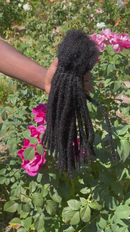 100 Traditional Regular Coiled Loc Extensions