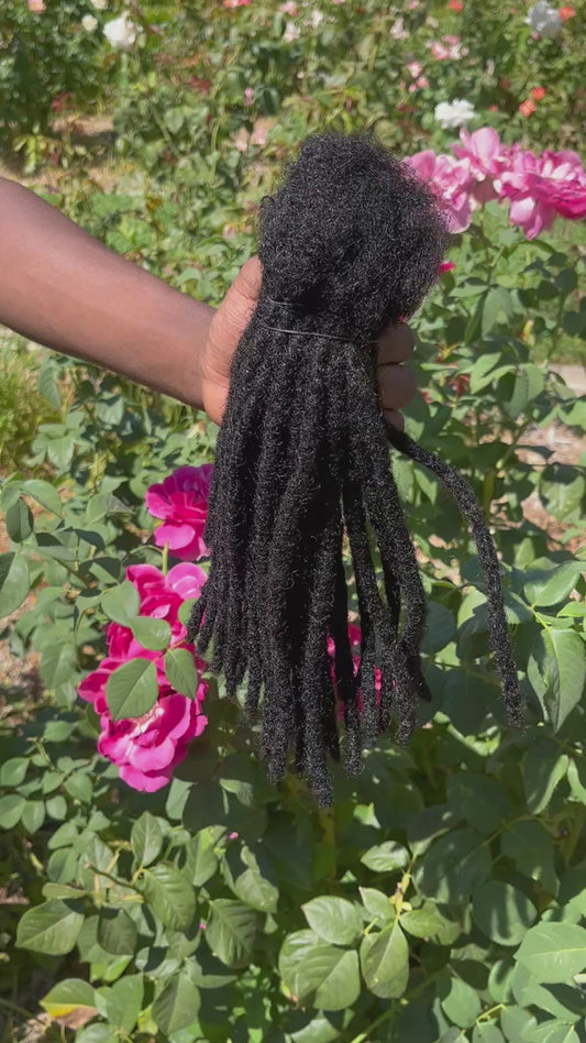 100 Traditional Regular Coiled Loc Extensions