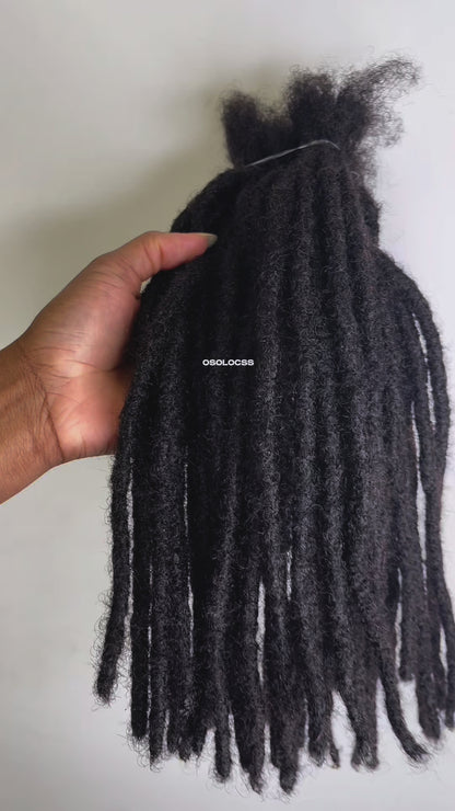 100 Traditional Regular Coiled Loc Extensions